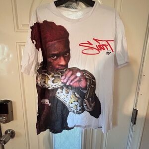 Graphic T-Shirt with Snake Print